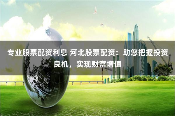 专业股票配资利息 河北股票配资：助您把握投资良机，实现财富增值